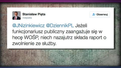 Stanisław Pięta atakuje WOŚP