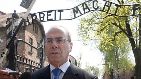 Wicepremier Izraela w Auschwitz