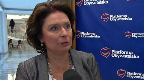  Rzeczniczka rządu Małgorzata Kidawa-Błońska o zarządzie PO