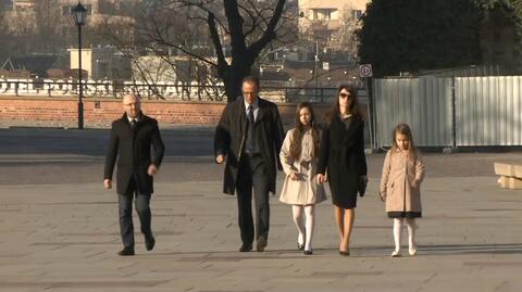 Marta Kaczyńska i Andrzej Duda na Wawelu