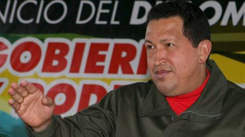 Hugo Chavez przemawia