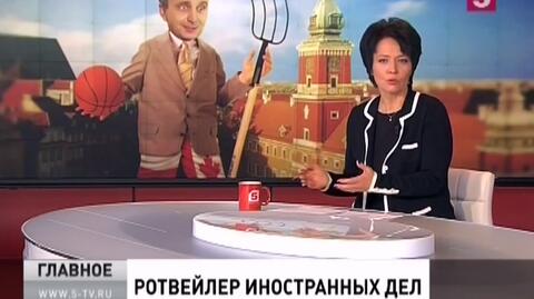 Rosyjska telewizja pokazała prześmiewczy reportaż o Schetynie. Z karykaturą