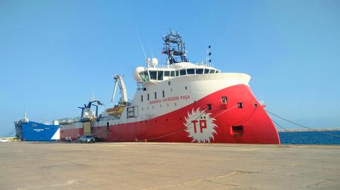 Turecki statek badawczy na spornych wodach koło Cypru. USA i UE zaniepokojone