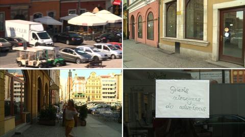 Pustoszeje wrocławski rynek i okoliczne uliczki