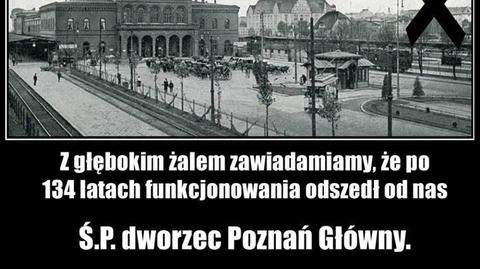 Pogrzeb starego dworca w Poznaniu