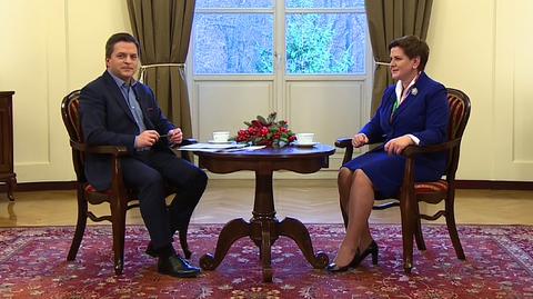 Premier Beata Szydło w programie "Kawa na ławę"