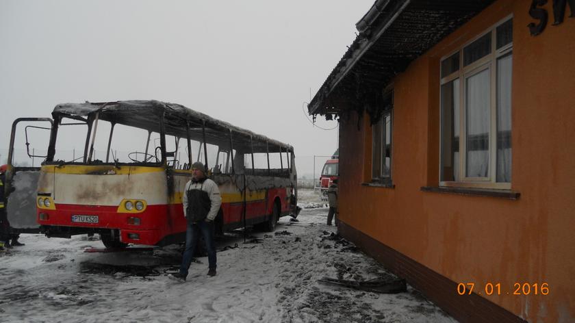 Gąsin: Autobus w ogniu