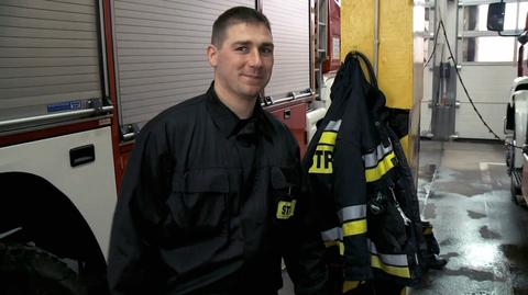 Strażak uratował kilkanaście osób z pożaru