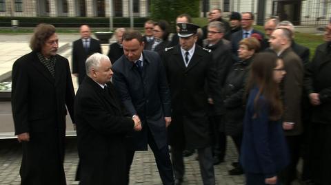 Giertych: chłodne przywitanie prezesa PiS z prezydentem było "karą"