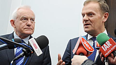 Tusk i Miller kłócą się o "Mury"