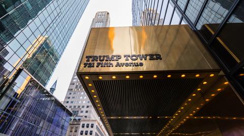 Trump Tower to należący do prezydenta nowojorski drapacz chmur 
