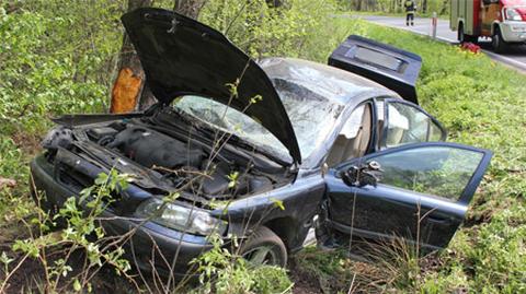 Pijany kierowca uderzył w auto z pięcioosobową rodziną