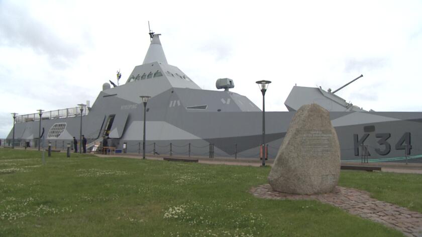 Szwedzka korweta typu "Visby" po raz pierwszy odwiedziła Gdańsk