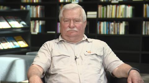 Lech Wałęsa w "Faktach po Faktach" o wejściu do strefy euro