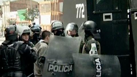 Na ulicach Bogoty doszło do starć z policją