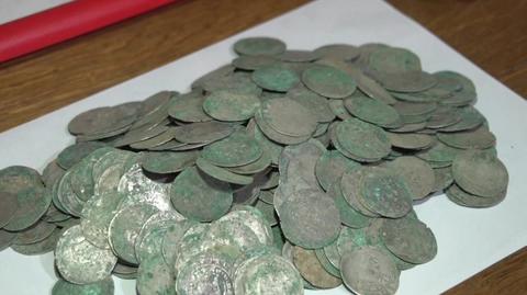 Średniowieczne monety znalezione w Wałbrzychu