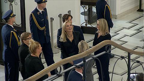 Sharon Stone przybyła na zaproszenie marszałek Sejmu