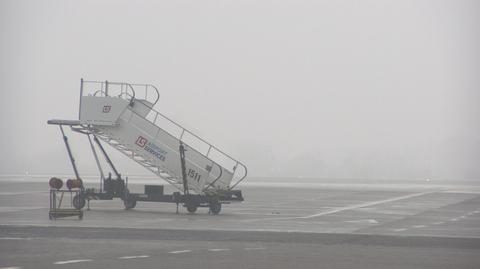 Mgła utrudniała ruch na gdańskim lotnisku