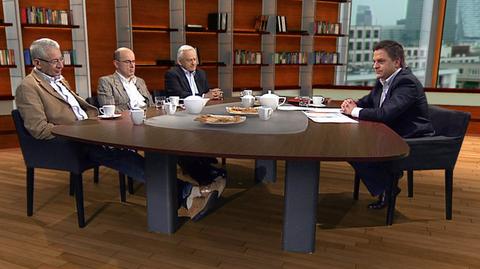 Ludwik Dorn, Marek Borowski i Leszek Miller w "Kawie na ławę"