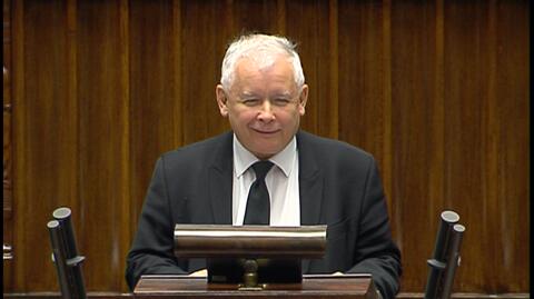 Jarosław Kaczyński bryluje w Sejmie
