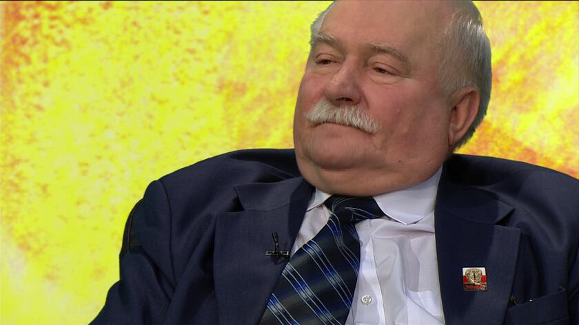 Lech Wałęsa był gościem programu "Piaskiem po oczach"