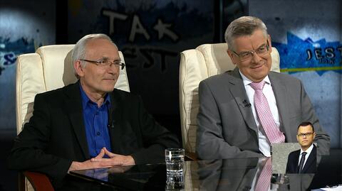 prof. Janusz Czapiński i prof. Tomasz Nałęcz