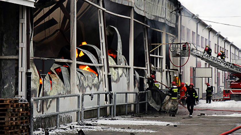 Pożar w poznańskiej fabryce czekolady opanowany