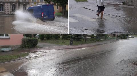 Zalane ulice w Kamiennej Górze