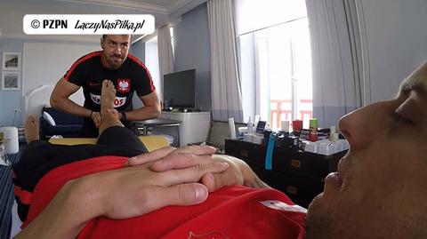 Grosicki "grozi" masażyście