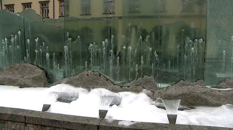Piana w fontannie na wrocławskim rynku