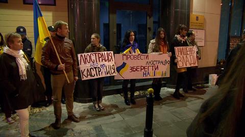 Protest pod ambasadą Ukrainy