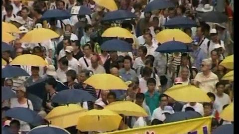 Marsz parasolek w Hong Kongu