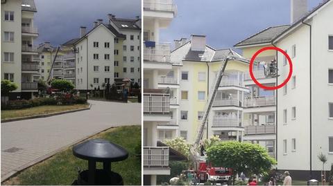 Gorzów Wlkp.: 2-latek zamknął rodziców na balkonie. Pomogli strażacy