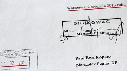 Wniosek RP o odwołanie Nowickiej ma datę 2 stycznia 