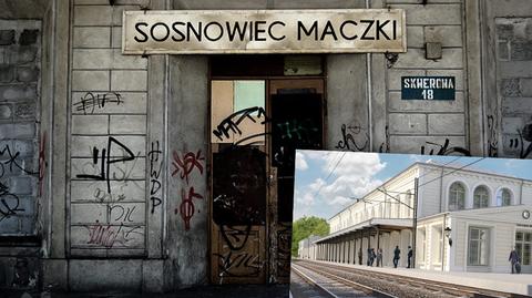 Dworzec w Maczkach wczoraj, dziś i na wiualizacji