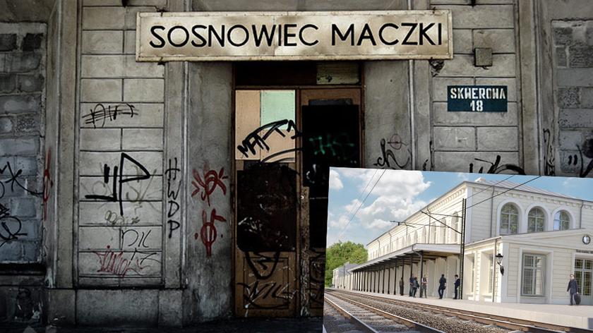 Dworzec w Maczkach wczoraj, dziś i na wiualizacji
