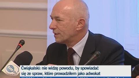 Ćwiakalski: Nie jestem już adwokatem