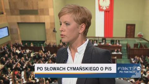 Czranecki: Być może ktoś gra Cymańskim (TVN24)