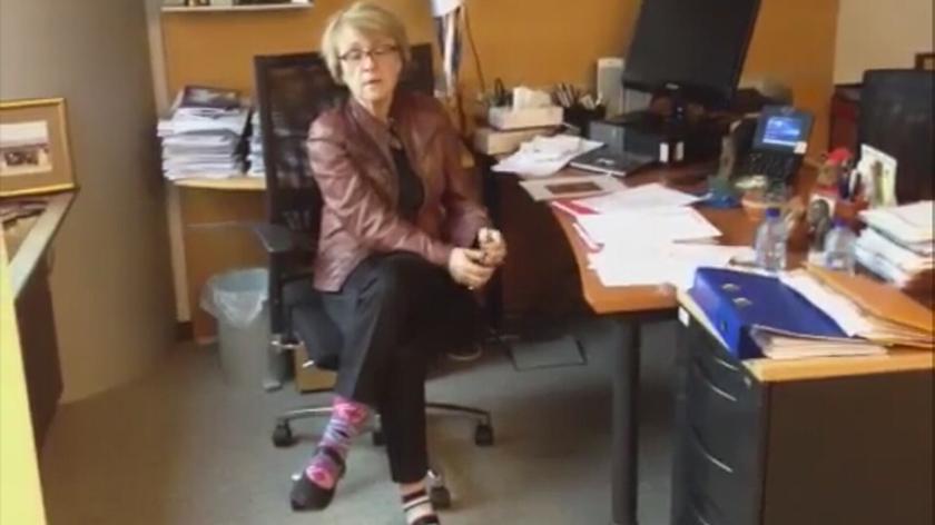 Danuta Hübner wspiera akcję #socksbattle4DS