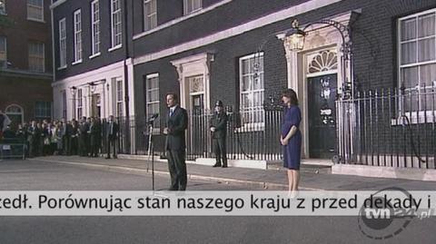 David Cameron żegna Gordona Browna