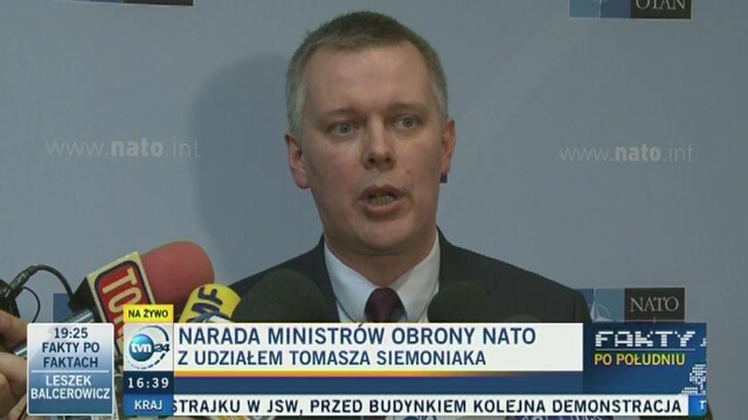 Decyzje podejmowane dzisiaj potwierdzają kształt sił NATO, na jakim nam zależy - powiedział w Brukseli minister obrony narodowej Tomasz Siemoniak