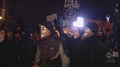 Demonstracja w Poznaniu (TVN24)