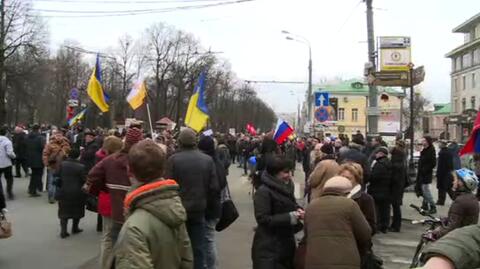 Demonstracje na ulicach Moskwy