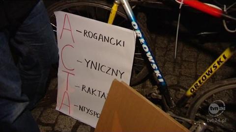 Demonstracje w Poznaniu (TVN24)