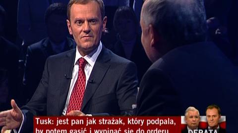"Dla mnie Ciebie zabić, to jak splunąć" - tak według relacji Tuska miał powiedzieć do niego Kaczyński (Archiwum)