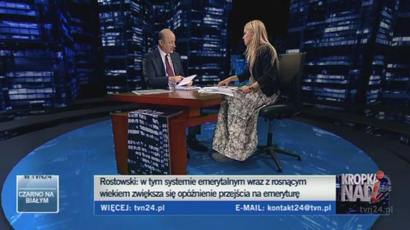Dłogość życia i pracy a wielkość emerytury/TVN24