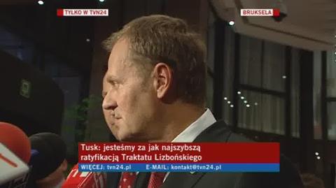Donald Tusk o pracy polskiej delegacji