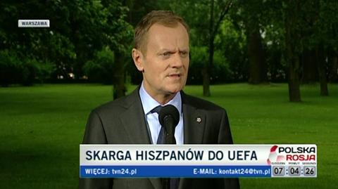 Donald Tusk o trawie na gdańskim stadionie