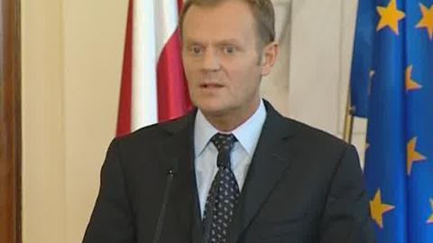 Donald Tusk o wysłaniu ministra Sikorskiego do Gruzji