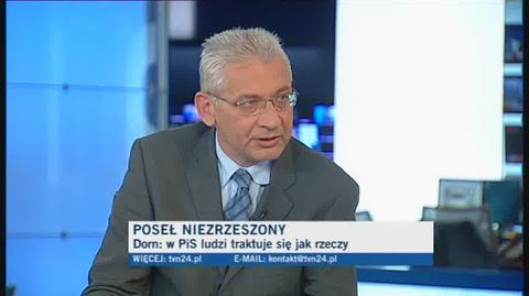 Dorn: Partia nie jest własnością Kaczyńskiego